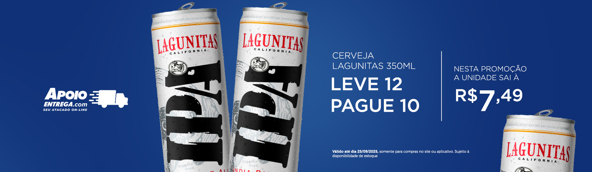 Cerveja Lagunitas 350ml 25/09